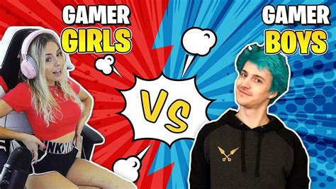Girl Gamers Vs Boy Gamers Gaming Youtube