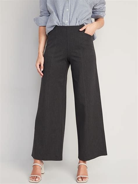 High Waisted Pull On Pixie Wide Leg Pants For Women Old Navy