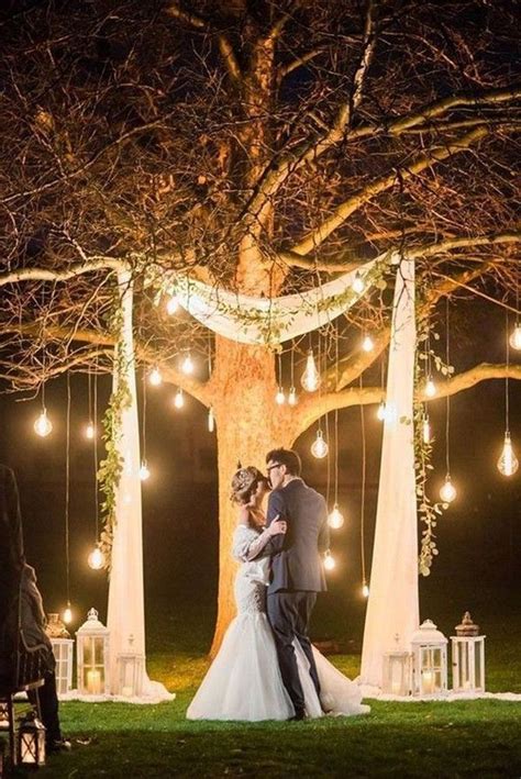 22 Night Wedding Ceremony Aisles And Backdrops With Lights Hi Miss