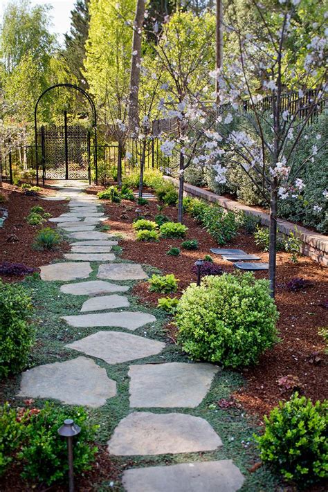 Plants For Stepping Stone Paths Terra Ferma Landscapes Sloped Garden Small Front Yard