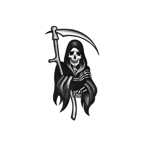 Grim Reaper Tattoo Icon