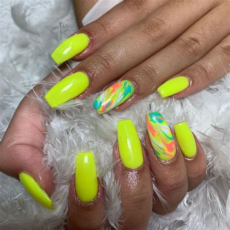 Neon Nails Art Neon Nail Designs For Light And Dark Skin Neon Nails