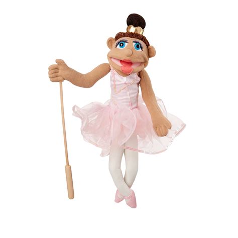 Melissa And Doug Ballerina Puppet Full Body With Detachable Wooden Rod