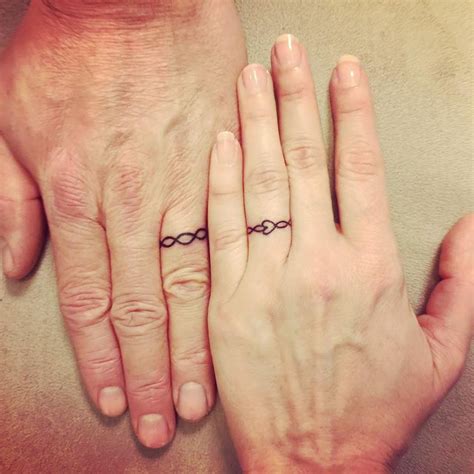 27 Lovely Wedding Ring Tattoos To Make With Your Partner Tiny Tattoo Inc