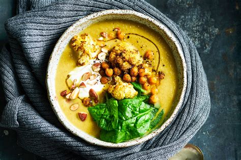 Curried Cauliflower And Chickpea Soup Recipe Better Homes And Gardens