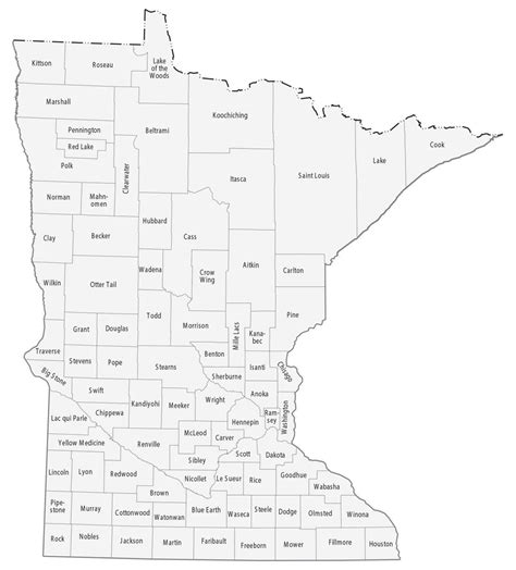 Map Of Minnesota Cities And Roads Gis Geography