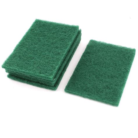 Home Kitchen Bowl Dish Wash Cleaning Scouring Sponge Scrub Pads Green 5