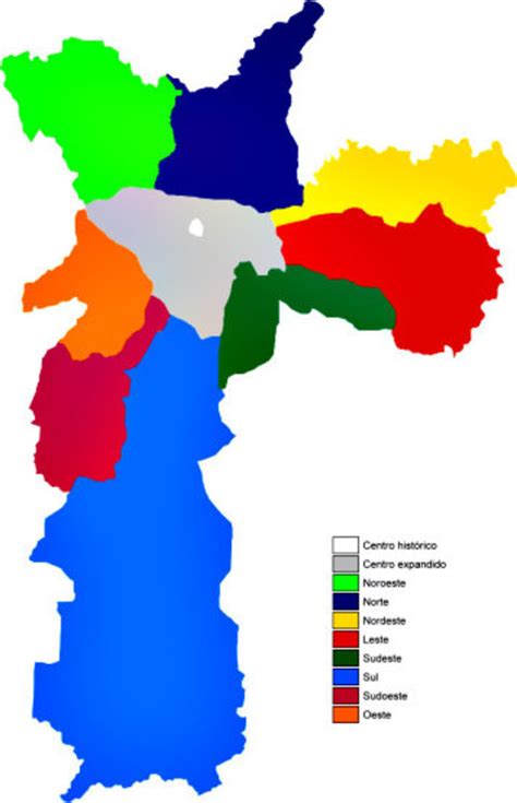 Subdivisiones Geográficas De La Ciudad De São Paulo Ex