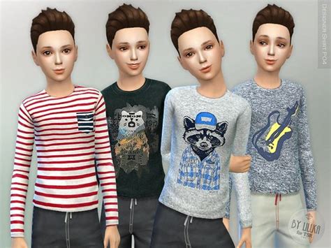 Shirt For Boys Found In Tsr Category Sims 4 Male Child Everyday Sims 4 Boys Clothing Cc