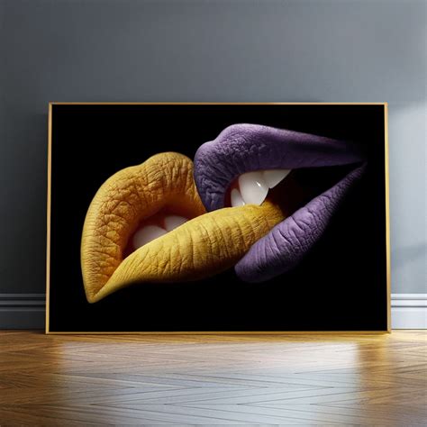 Sexy Lips Canvas Art Paintings On The Wall Posters And Prints Kiss Modern Wall Art Pictures For