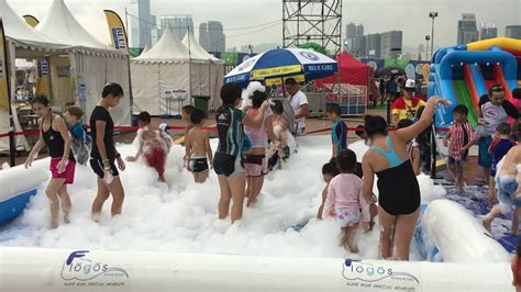 Kids Enjoy Their Foam Time 2 Flogos Foam Party Youtube