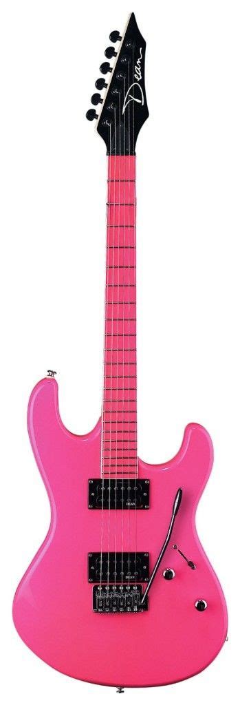Florescent Pink Guitar With Images Pink Guitar Electric Guitar Guitar