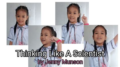 Thinking Like A Scientist By Jenny Munson Poem Science Month 2023