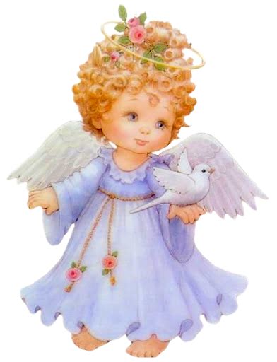 Cute Angel With Dove Free Png Clipart Picture By Joeatta78