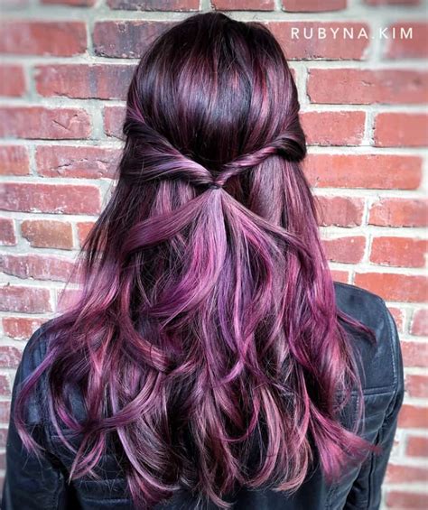 30 Refreshing Red Violet Hair Color Trends For 2024