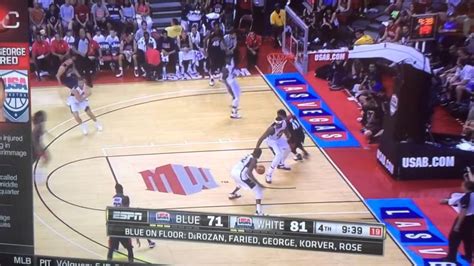 But while the headlines focus on nba players at international events and fiba court regulations. Paul George horrific leg injury - YouTube
