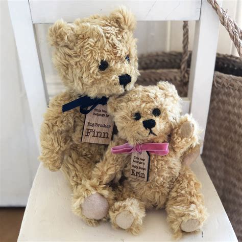 Personalised Siblings Teddy Bears By Modo Creative | notonthehighstreet.com