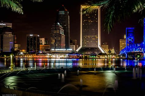 Jacksonville Skyline Night Skyline Of Jacksonville Florid Flickr