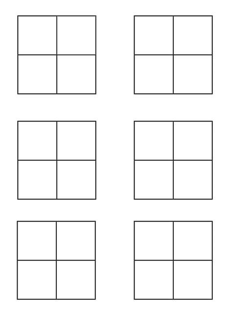8 Blank Bingo Cards 4x4 Perfect Template Ideas
