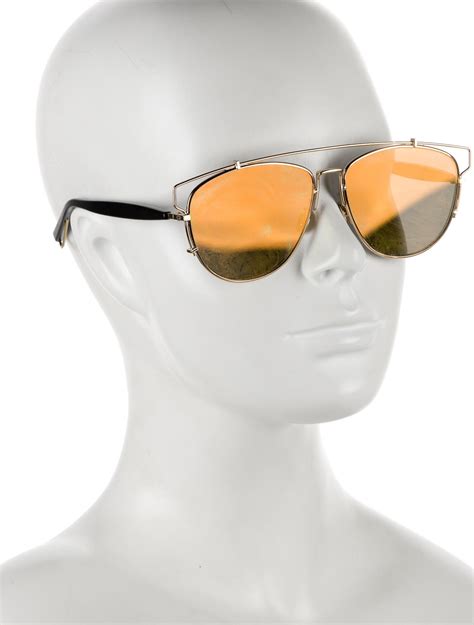 Christian Dior Aviator Tinted Sunglasses Black Sunglasses