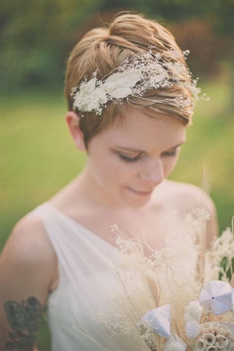 20 Creative Short Wedding Hairstyles For Brides Tulle
