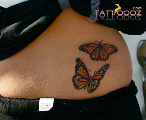 Monarch Butterfly Tattoo Designs On Girls Back It Look Lovely On Girls Lower Back It Mostly