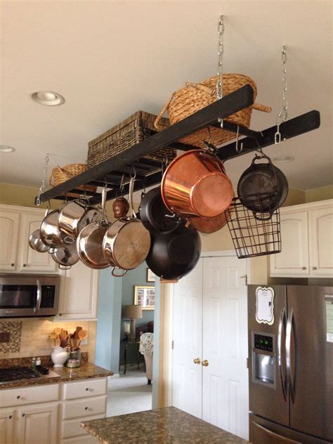 68 View Ceiling Hanging Pot Rack Lodi Kitchen