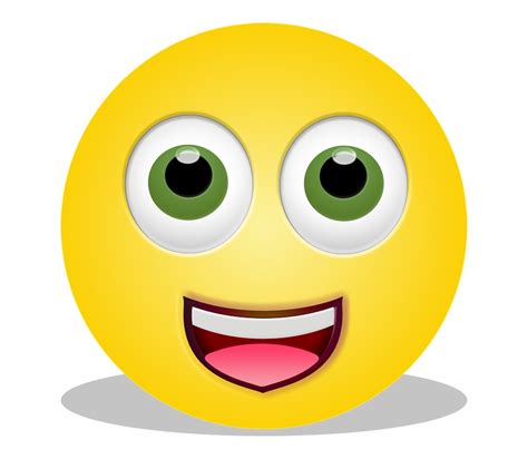 Graphic Smiley Emoticon Surprised Excited Happy Emoticon Clip Art Library