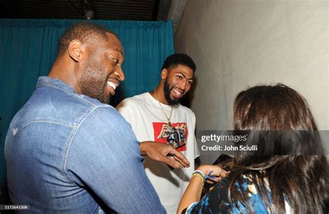 Dwyane Wade And Anthony Davis Attend The Nba 2k20 Welcome To The