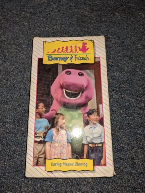 Barney And Friends Caring Means Sharing Vhs Eur 1223 Picclick Fr