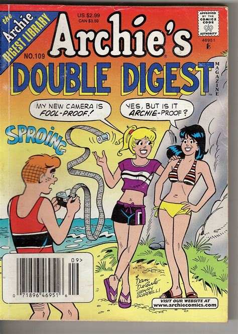 Archie Digest Library Archies Double Digest No 109 Aug Etsy