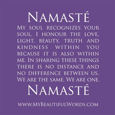 My Beautiful Words Namasté