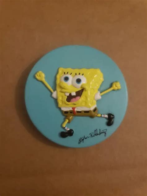 Spongebob Squarepants Refrigerator Magnet Stephen Hillenburg Signed 12