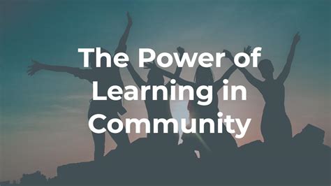 The Power Of Learning In Community Mukkove Johnson