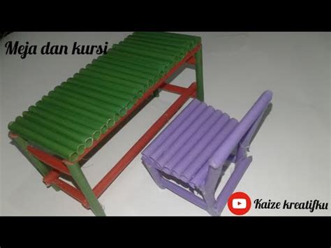 Perlu nggak sih membeli kursi makan bayi atau high chair? Cara membuat meja dan kursi dari sedotan (part 1) - YouTube