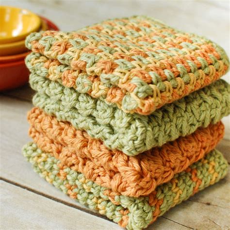 4 Quick And Easy And Free Crochet Dishcloth Patterns