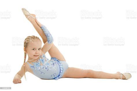 Stock Fotografie Malá Dětská Gymnastka Stáhnout Obrázek Nyní Dítě