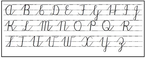Cursive Chart Uppercase Letters