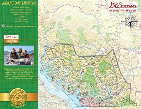 Vancouver Coast And Mountains Bcfroa Fishing Resort And Guide Map By