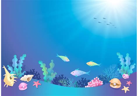 Cartoon Art Vector Color Ocean Underwater Wallpaper 1920x1080 Images