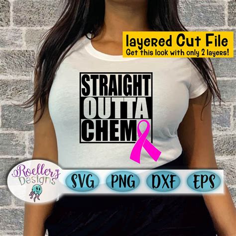 Straight Outta Chemo Svg Chemo Svg Pink Ribbon Breast Etsy