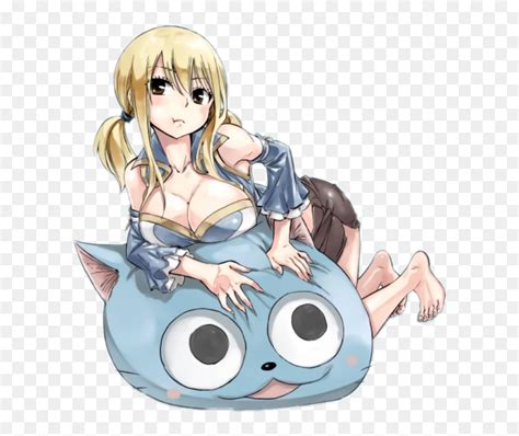 Anime Happy Lucy Heartfilia Fairy Tail Oppai フェアリー テイル ルーシィ 画像 Hd Png Download Vhv