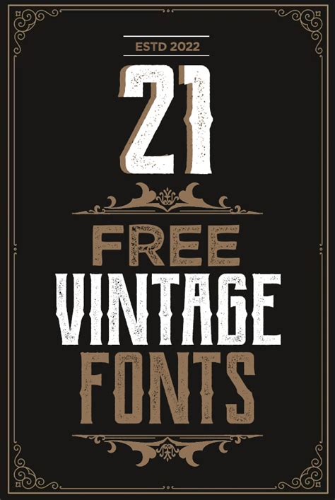 Free Vintage Fonts 2022 Graphic Design Junction