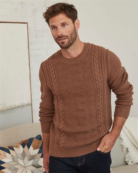 Essential Crew Neck Cable Knit Sweater Rwandco