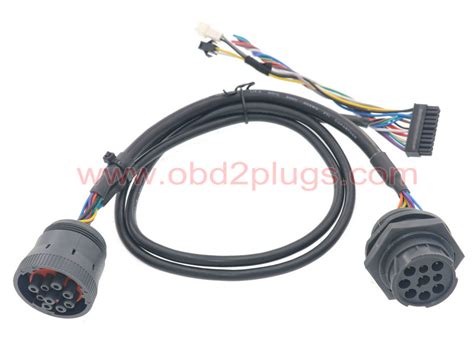 Sae J1939 9pin Pass Through Cable Obd2 Cableeld Cablej1939 Cable