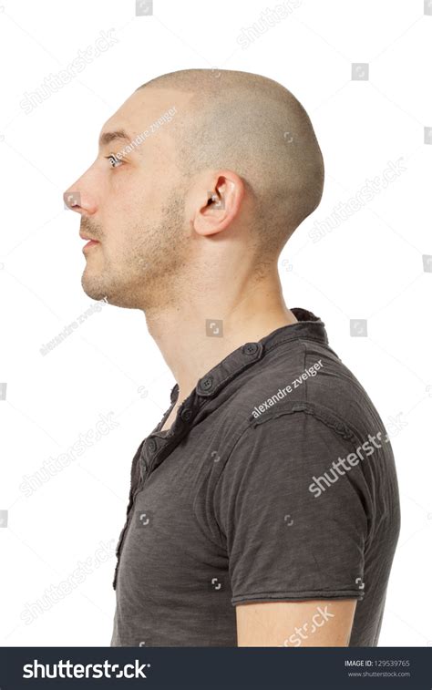 Man Shaved Head Profile Position Stock Photo 129539765 Shutterstock