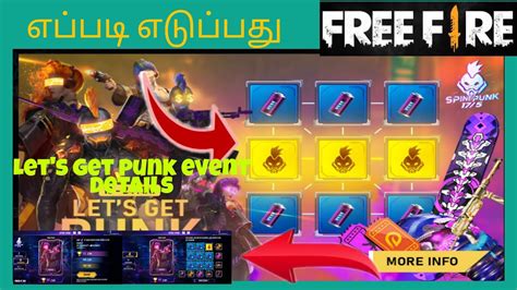Very simple, just click on the characters and put them together so you have created a unique character name, with your own style. Let's get punk event details in free fire || tamil || FF ...