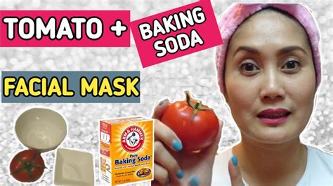 Diy Baking Soda And Tomato Face Mask Youtube