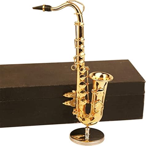 Dselvgvu Copper Miniature Saxophone With Stand And Case
