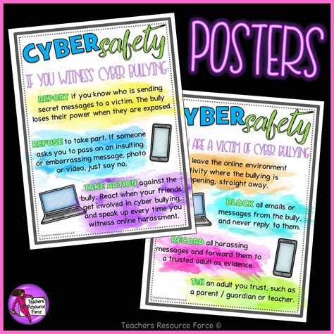 Cybersafe work grants permission to print and display posters in your office as long as our logo is present. Cyber Bullying Awareness: Activities, Posters and Task ...